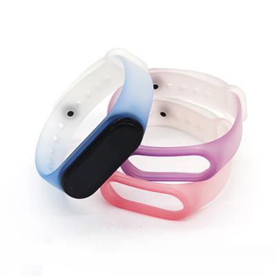 China M3 M4 Gradient Color TPU Gradient Color XiaoMi Watch Band Xiaomi Watch Strap for sale