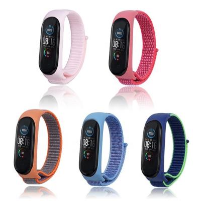 China To Match withMi Band Straps For M4 MI Wristband 4 Wristband Manufacturers Direct Selling Nylon Silicone Integrated Universal Wristband for sale