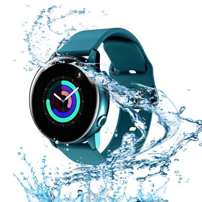 China To match with Samsung Galaxy Watch Active 20mm for Samsung Galaxy Watch 2/42mm/3 41mm/Gear S2/Sport active2 band Active2 4 silicone strap smartwatch for sale