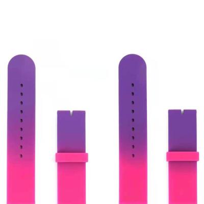 China Rainbow Silicone Watch Bands Rainbow Silicone Watch Bands for sale