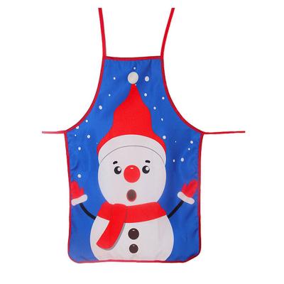 China Adult Red Santa Claus Aprons Women Waterproof Fashion Christmas And Men Dinner Decor Home Kitchen Cooking Baking Cleaning Apron for sale