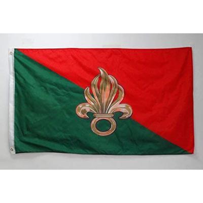 China Strong Color Stability 5x3 Ft French Foreign Legion Flag Custom Army Of France 90 X 150 Cm Flags for sale