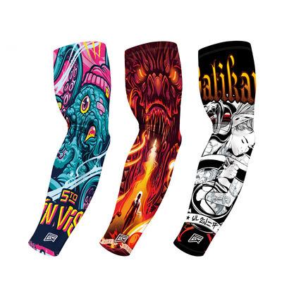 China Fctory Supply Breathable Sun Tattoo Sleeve Protective Recycling UV Tattoo Sleeves Outdoor Sports Cool Arm Sleeves for sale