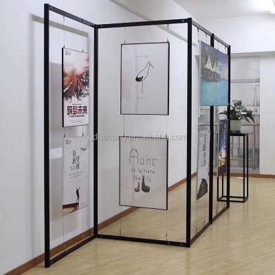 China Demountable Modular Exhibition Office Partition Walls Booth For Art Display Art Exhibition Wall Rack System for sale