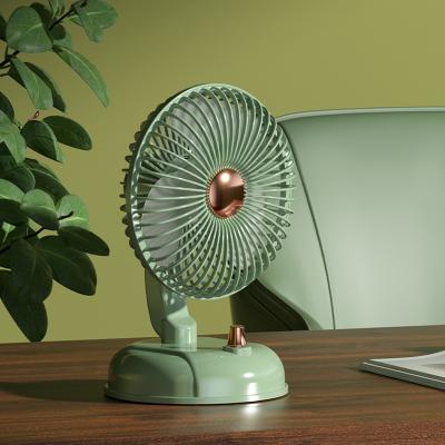 China Portable Retro Stepless Speed ​​Fan For Desk Fan Hands-free Retro Desktop Table Fan Adjustable Speed for sale