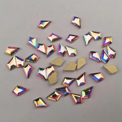 China Popular Wholesale 3d Nail Art Fake Stone Nail Art Decoration Crystal Ab Flatback Fake Nail Stone for sale