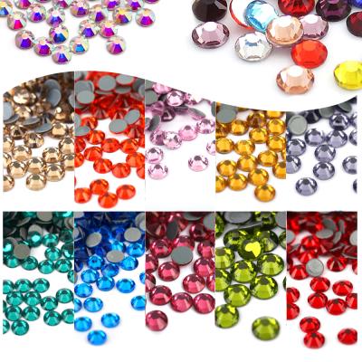 China High Quality Fine Flatback Nail Art Crystal Rhinestones Non Hot Fix Flat Back Rhinestone for sale