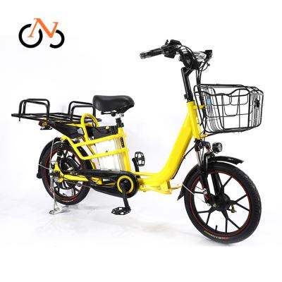 China 48V 400W steel battery bottom bicycle for long electric food bike pizza delivery for sale