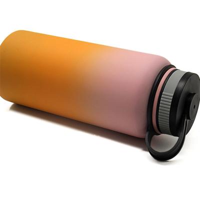 China Customized Colored Slim Type Viable Thermos 500Ml Stainless Steel Vacuum Flask Bottle for sale