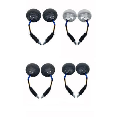 China New Design Universal Retro Rearview ABS+Aluminum Motorcycle Foldable Mirror Back View for sale