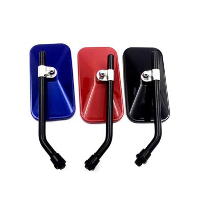 China Popular Design ABS+Aluminum Handlebar Side Bake Blue Bar End Rear Mirror For Motorcycle for sale