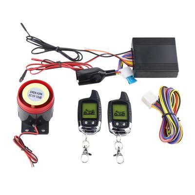 China Universal Keyless Two Way Motorcycle Alarm System 2 Motorcycle Entry Vibrating Sound Remind With GPS for sale