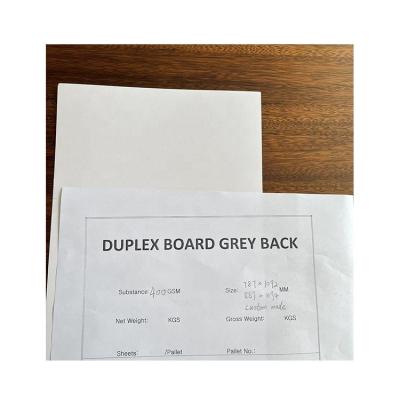 China Good Quality Nice Moisture Proof Price Per Sheet Gray Back White Coated Duplex Paper for sale