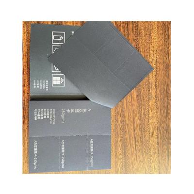 China Antibend Outstanding Quality 110G-170G Recycled Materials Wood Pulps Black Board Boxes Card for sale