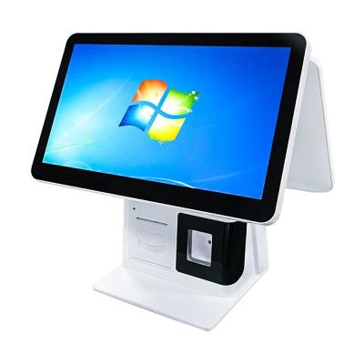 China All-in-one SDK Dual Screen Shop Touch Screen Cashier Displaying POS Machine for sale