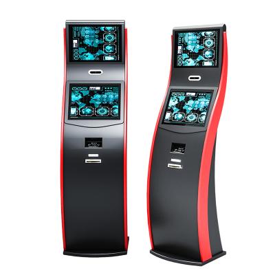 China Indoor High Quality Dual Screen 19 Inch PC Touch Screen Self Service Payment Kiosk for sale