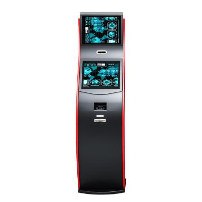 China Indoor Service Dual Government Capacitive Touch Screen With Faces Swipe Payment Self Service Kiosk Machine for sale