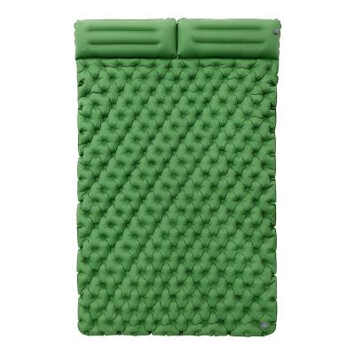 China New TPU Double Inflatable Cushion Tent Nylon Outdoor Portable Camping Mat Ultralight Moisture-Proof Sleep Mat for sale