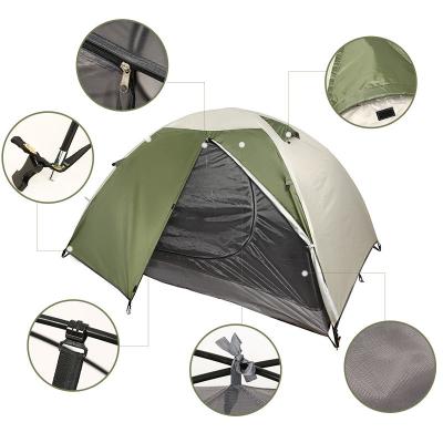 China High quality manufacturers direct double-layer diagonal tie type fishing tent tourism leisure outdoor camping tent for sale