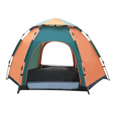 China Diagonal tying type manufacturers direct sales automatic outdoor camping sunscreen spring waterproof tent to build 3-5 hexagonal outdoor for sale