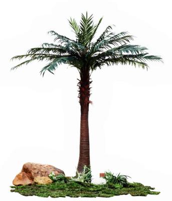 China High Quality Eco-friendly Materials Ornamental Plants Green Artificial Date Palm Tree For Outdoor Garden Decoration for sale