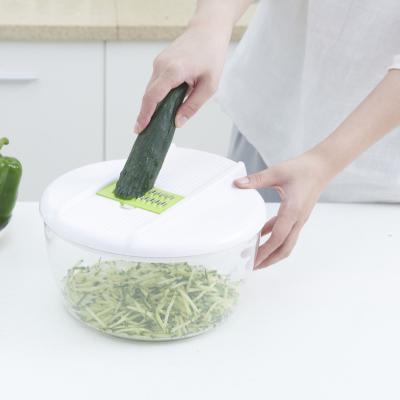 China Sustainable Vegetable Spinner Kitchen Manual Salad Dehydrator Dehydrator Capacity Plastic Grid Around Cooking Tool for sale