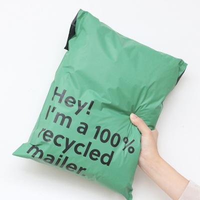 China 100% recycle biodegradable & custom personalized print compostable Gray Green BPI 100% recycle biodegradable compostable mailing poly mailer bag for sale