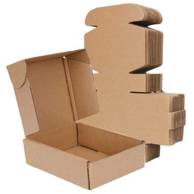 China Handmade Custom Logo Printing Kraft Paper Corrugated Cardboard Shipping Paper Packaging Listing Boxes for sale