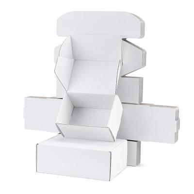 China Handmade White Kraft Gift Box Corrugated Cardboard Mailer Boxes For Business Package for sale