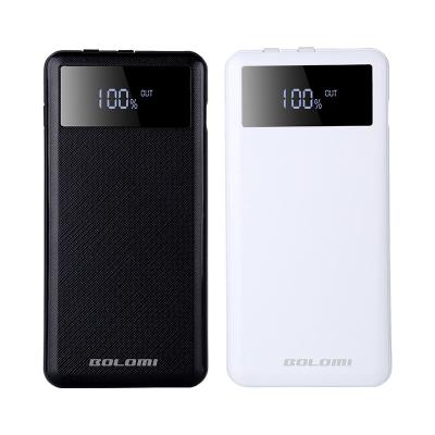 China Hot Sellers New Trend Shell Bolomi ABS Slim Portable Charger LED Screen Display 10000mah Portable Power Banks Cable In Entry poerbank for sale