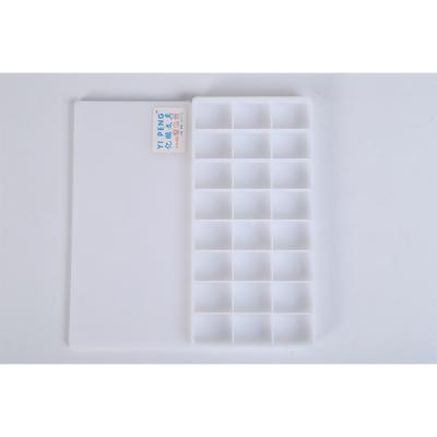 China Professional Artist Paint Manufacturing Grid Plastic Airtight Paint Palette with Hand Painted for sale