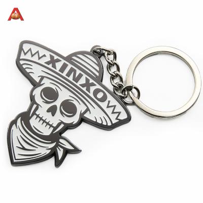 China Promotion Gift Custom Promotional Key Chain High Quality Keychain Cheap Metal Death Logo Key Chains for sale