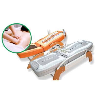 China New comfortable automatic lift jade roller infrared thermal massage bed/Korea jade massage bed for sale