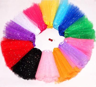 China Anti-wrinkle Glitter Star Tutu Skirt Dance Skirt Children's Princess Skirt Short Skirt European And American Children's Puffy Skirt for sale