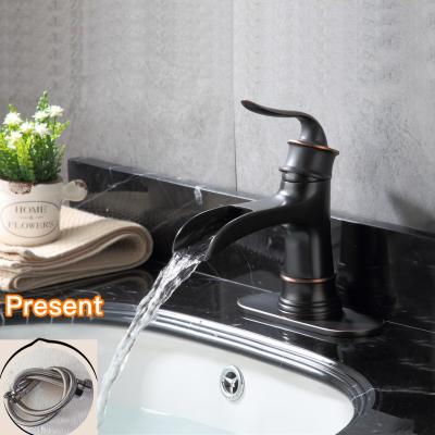 China European Luxury Black Brass Thermostatic Basin Mixer Tap Bathroom Faucets Antique Faucet for sale