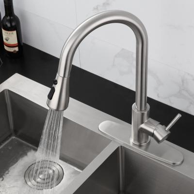 China Multifunctional Stainless Steel Thermostatic Ceramic Faucets Pull Down Spray Sink Mixer Kitchen Faucet Kitchen Faucet for sale