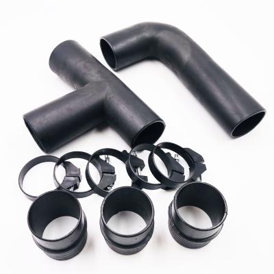 China Traditional cheap flexible black EPDM drain hose trap flexible black epdm water pipe / combination plain for sale