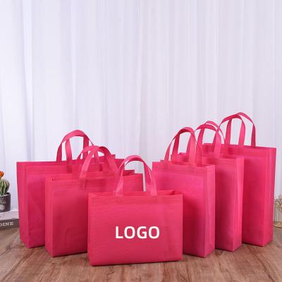 China Wholesale Custom Customizable Personalized Non Woven Bag Fabric Promotional Reusable Shopping Tote Bags PP Laminated Non Woven Shopping Bag for sale