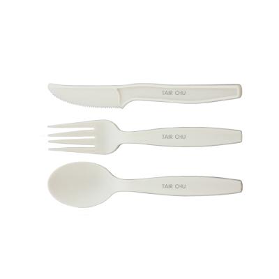 China Eco Friendly Disposable CPLA Cutlery Set 16cm for sale