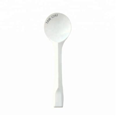 China Long Handle Unique Design Triangle Disposable Plastic Snow Ice Stocked Spoon for sale