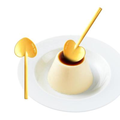 China Disposable Dessert and Cupcake Use Mini Special Shape PS Plastic Spoon for sale