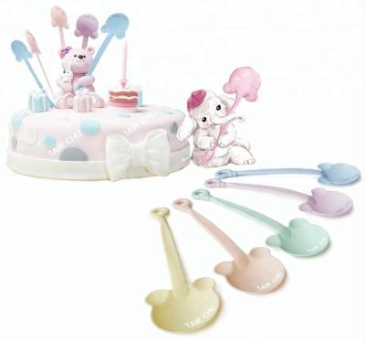 China Disposable Plastic Children's Party Decorative Ice Cream Cartoon Spoon for sale