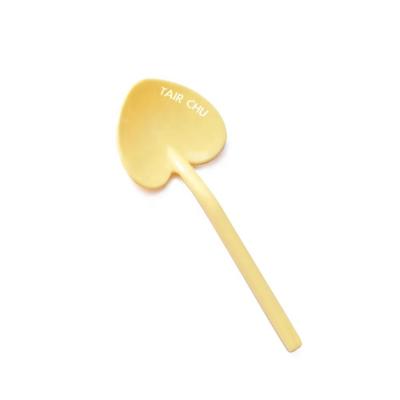 China Disposable Design Small Heart Shape Birthday Party Supplies Plastic Spoon for sale