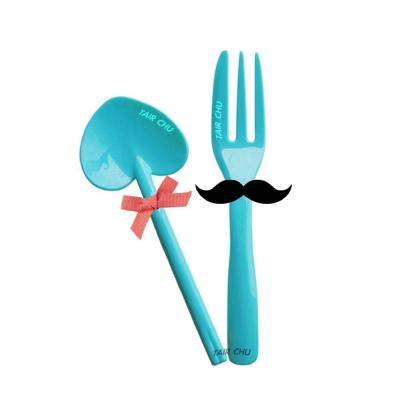 China Disposable Made in Taiwan Wedding Gift Design Plastic Spoon and Fork for sale