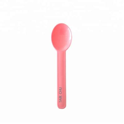 China Stocked red plastic disposable colorful ice cream scoop for sale