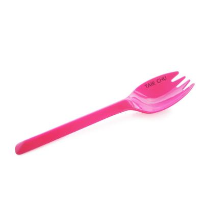 China 13cm Disposable For Cold Food Plastic Spork Disposable Dessert for sale