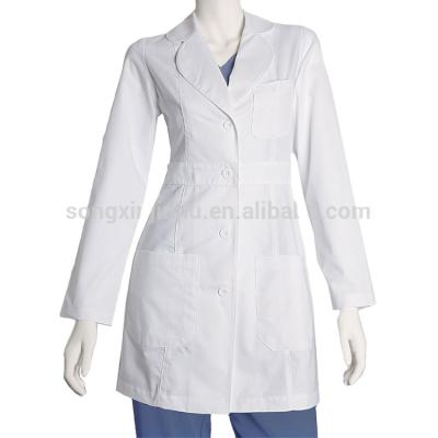 China New Designs Hospital White Uniforms Anti Shrink For Doctor Nurse Child Lab Coat for sale