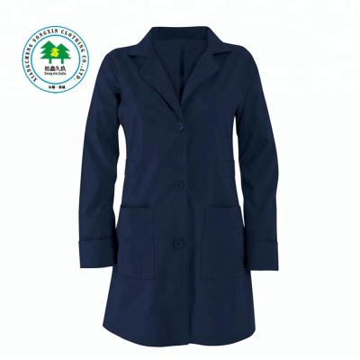 China Long Sleeve Women Medical Uniform Lab Coat Notched Lapel Uniform Nurse Wear Medical Hospital Uniform For Hospital Hospita Unform Medical Uniform for sale