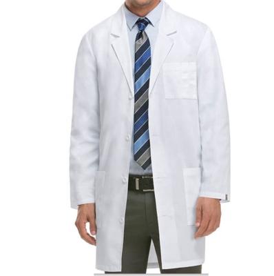 China Hospital Women Doctor Medical Uniform Lab Coat Breathable With Button Songxin White Logo Poly Cotton Custom Made For Hospital Medical Place 50 for sale