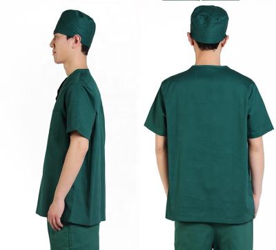 China Medical Uniform Nurse Sets Hospital Clothing V-Neck Style Anti-Static Hospital Uniform New Scrubs For Doctor OEM Polyester/Cotton for sale